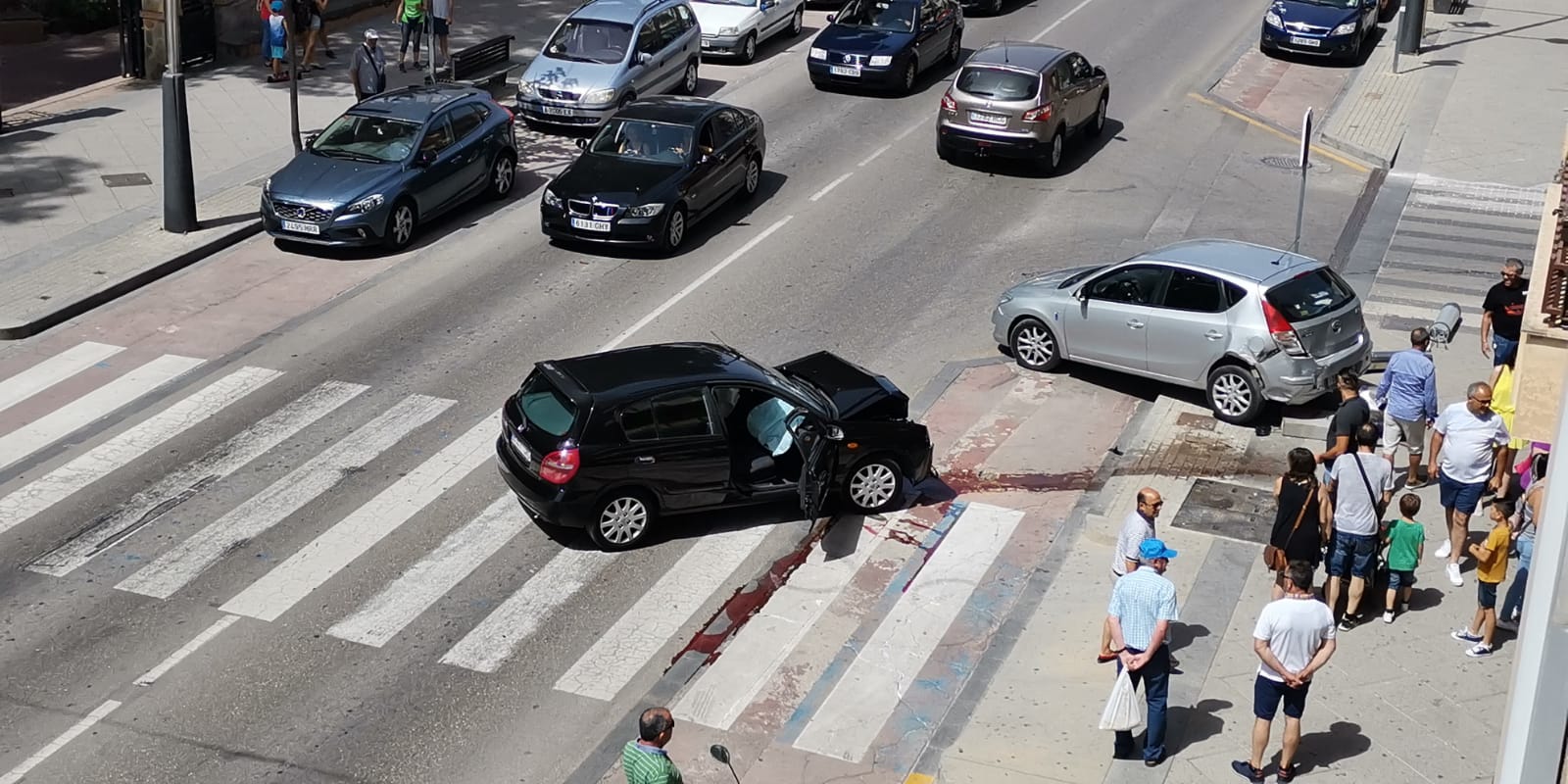 accidente gran vía julio 2019